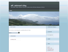 Tablet Screenshot of afifrakhman.blog.ugm.ac.id