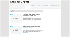 Desktop Screenshot of primordia.faperta.ugm.ac.id
