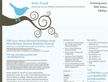 Tablet Screenshot of anisfuad.blog.ugm.ac.id