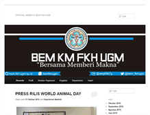 Tablet Screenshot of bem.fkh.ugm.ac.id